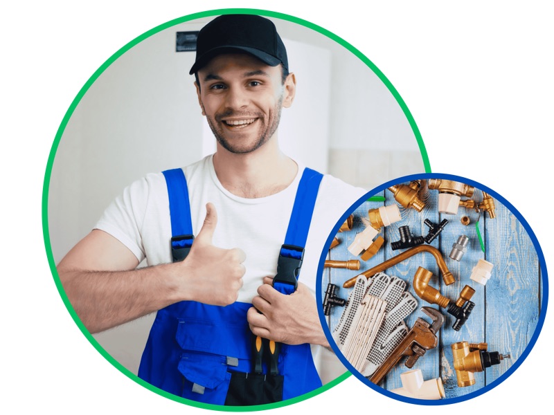 Professzionális vízszerelő munkában